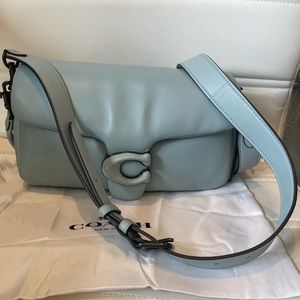 Coach Pillow Tabby 26 pewter/aqua